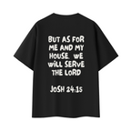 Black Josh 24:15 Tee